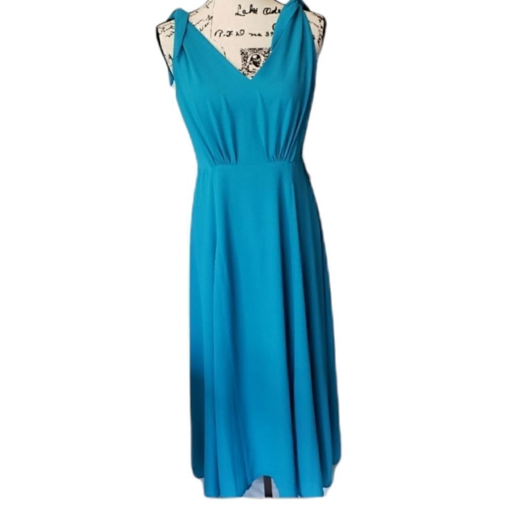Betsey Johnson Shoulder Tie Flowing Long Dress